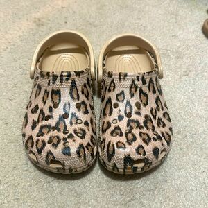 Cheetah Crocs size 7